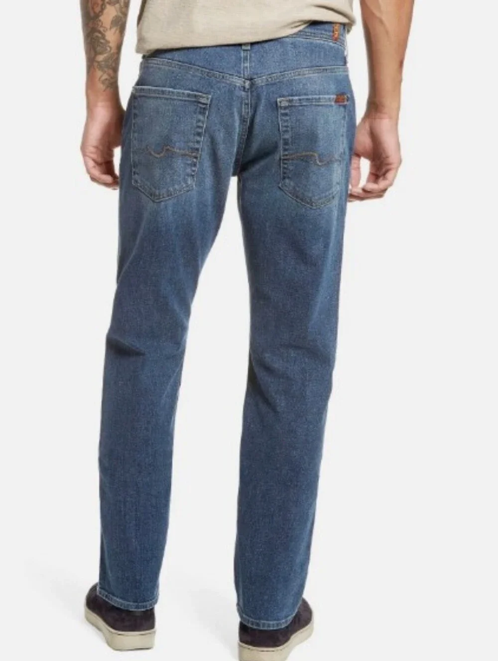 The Straight Light Wash 7 For All Mankind Jeans 38X32